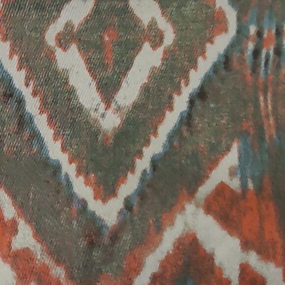 SOUTHWESTERN TWILL GREEN CORAL BUTTON FRONT JACKET JONES NEW YORK  M MEDIUM - Picture 15 of 15